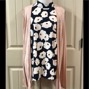 Ann Taylor Mock Neck Top and Cardi Size XL